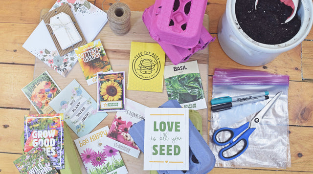 DIY Garden Gifts on wooden surface