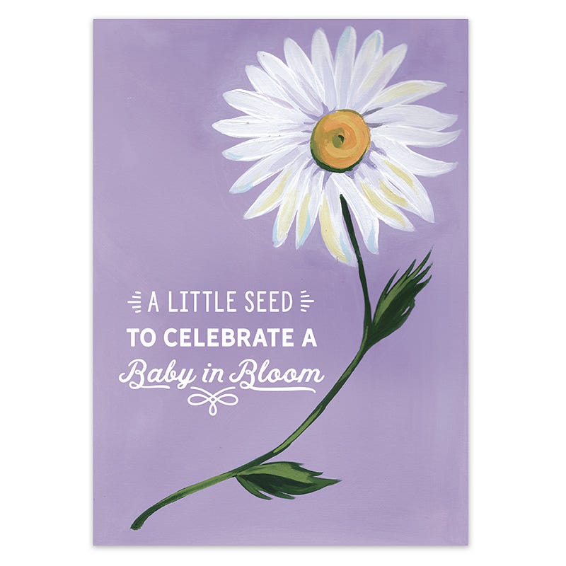 plant a little seed Our Family is Blooming Seed Packet by American Meadows