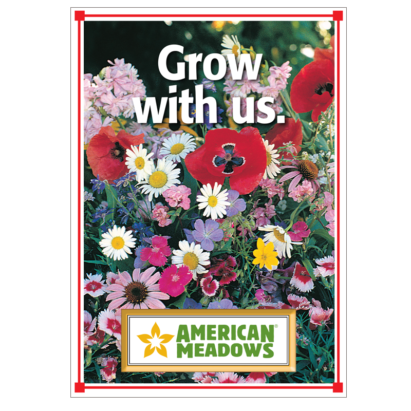 american flower seed companies Grow With Us Seed Packet by American Meadows