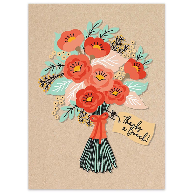 seed paper flower bouquet Thanks a Bunch Bouquet Seed Packet