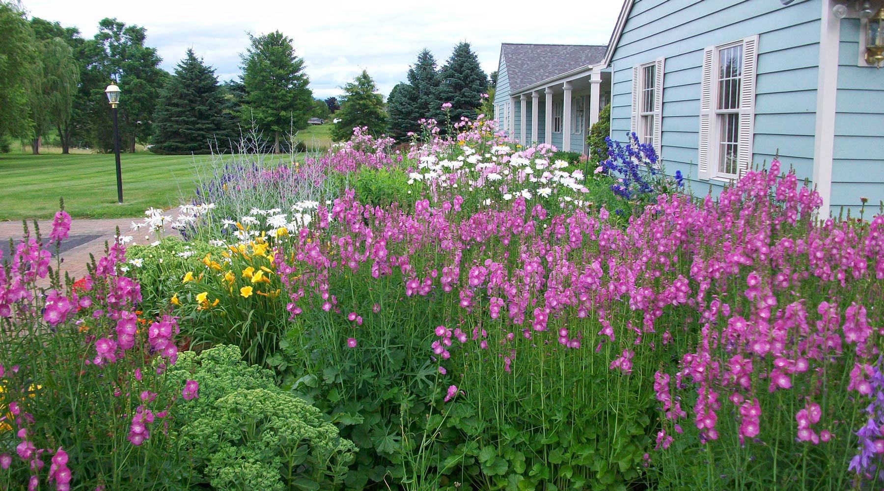Get This Look: Perennial Garden Bursting In Blooms Spring Through Fall