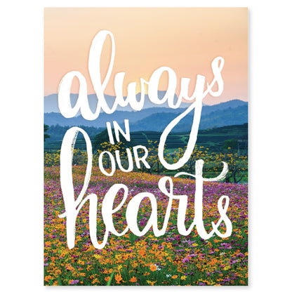 Always In Our Hearts Memorial Seed Packet