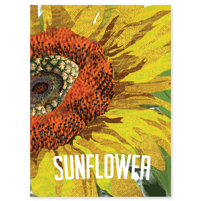 Sunflower Art Print Seed Packet