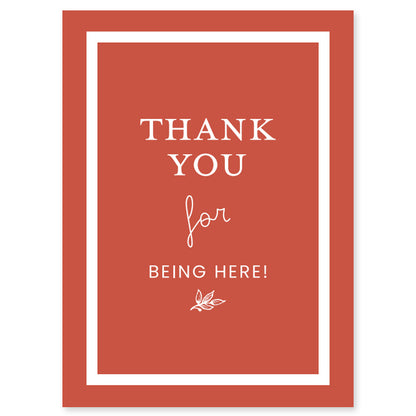 Thank You For Being Here Favor Seed Packet