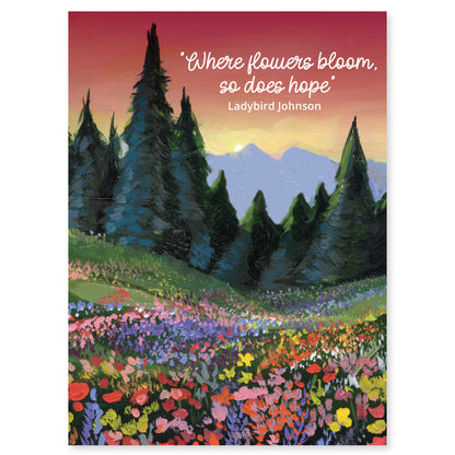 Where Flowers Bloom So Does Hope Seed Packet
