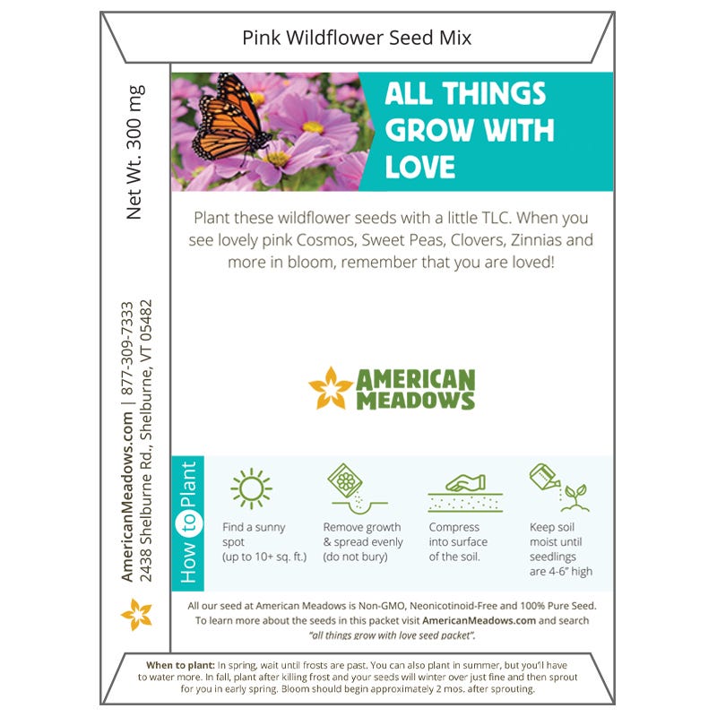 All Things Grow With Love Seed Packet