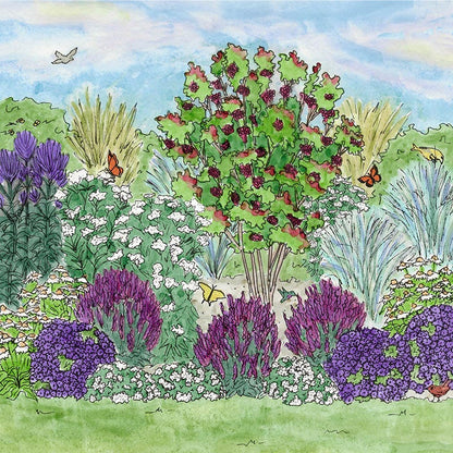 Violet Dreamscape Pre-Planned Garden