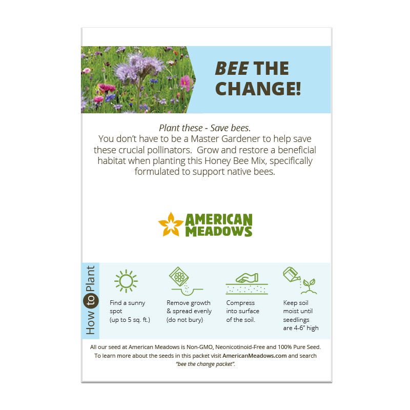 Bee The Change Icon Seed Packet