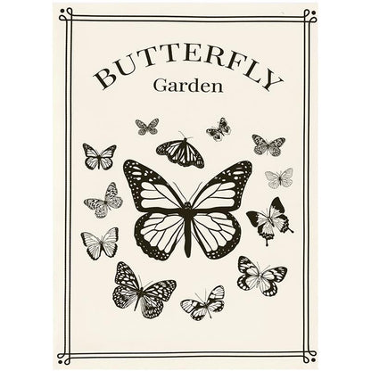 Black & White Butterfly Garden Seed Packet