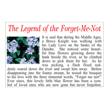 Fond Memories Seed Packet