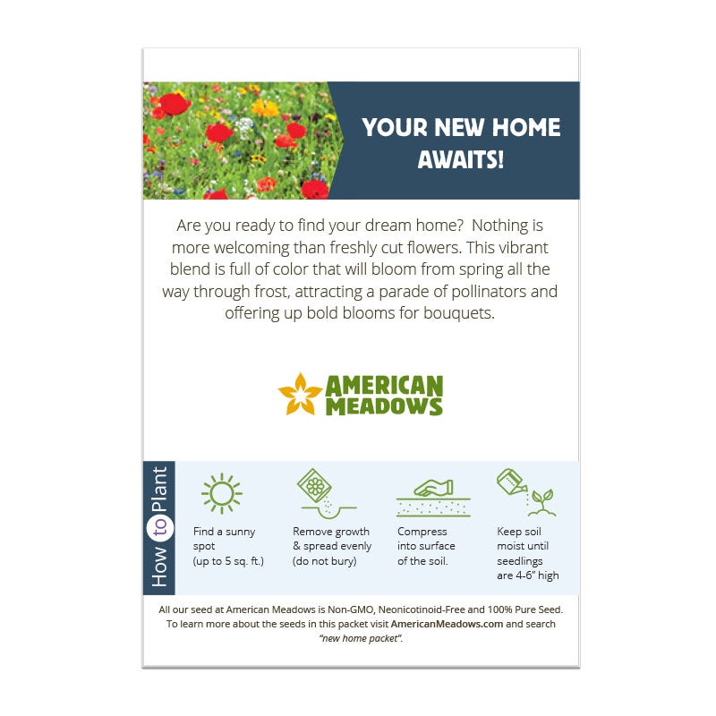 Grow Into Your New Home Seed Packet