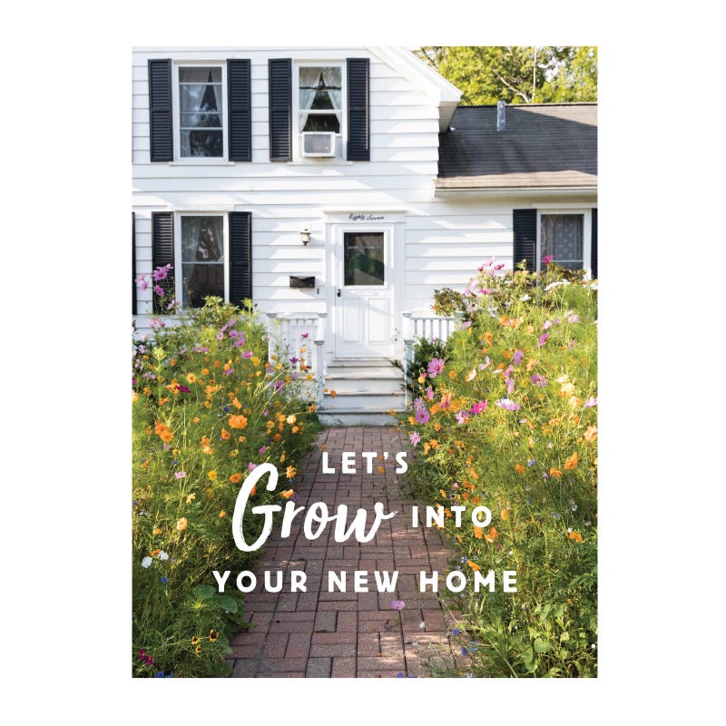 Grow Into Your New Home Seed Packet