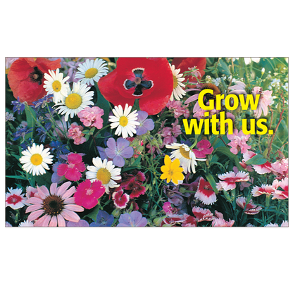 Grow With Us Seed Postcard