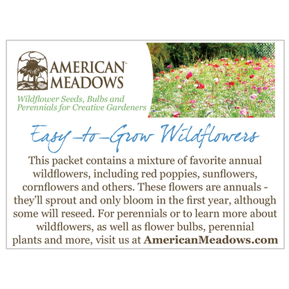 Planting Ideas for Growth Seed Packet