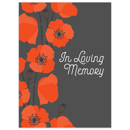 In Loving Memory Red Poppy Seed Packet