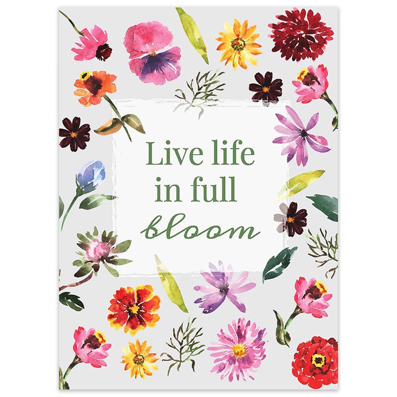 Live Life in Full Bloom Seed Packet