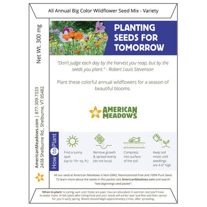 New Beginnings Seed Packet