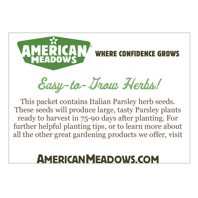 Parsley Seed Favor Packet