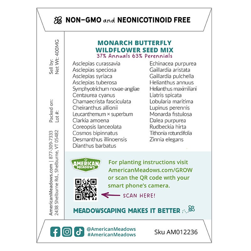 Let's Grow a Butterfly Garden Seed Packet