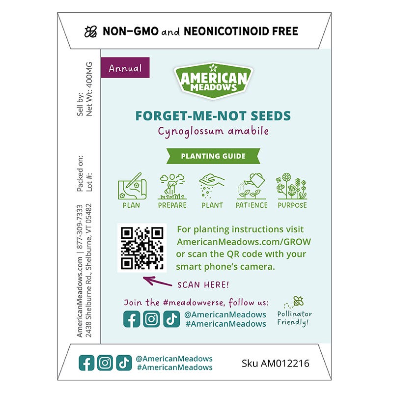 plant these seeds in loving memory In Loving Remembrance Seed Packet by American Meadows