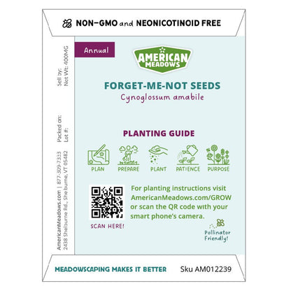 Forget-Me-Not Remembrance Seed Packet