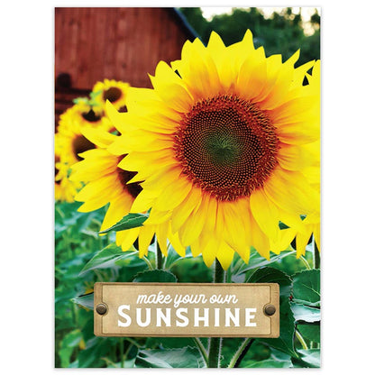 Sunflower Barn Print Seed Packet