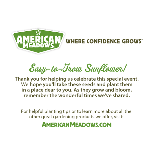 Sunflower Art Print Seed Packet