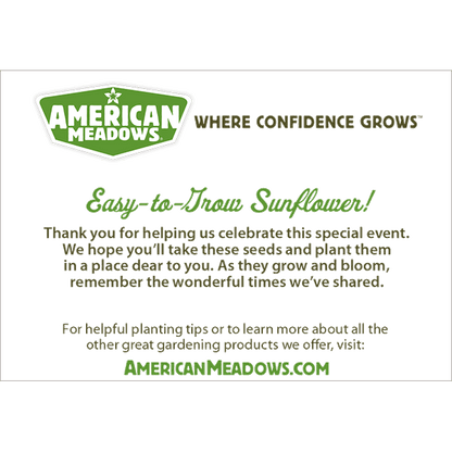 Sunflower Art Print Seed Packet