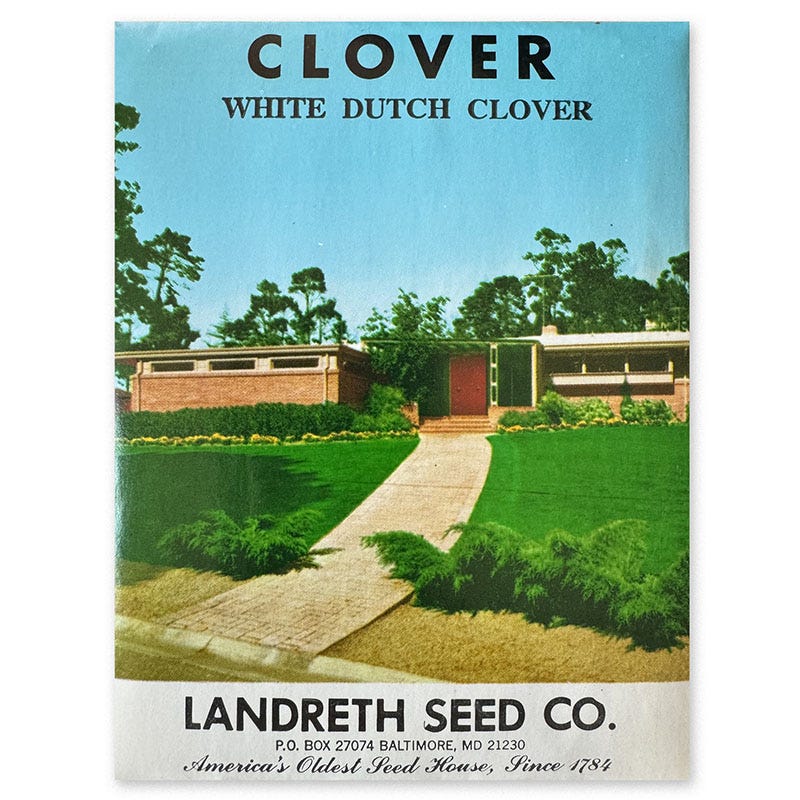 Landreth's Dutch White Clover Seed Packet