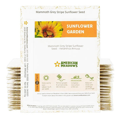 Sunflower Wallpaper Print Seed Packet
