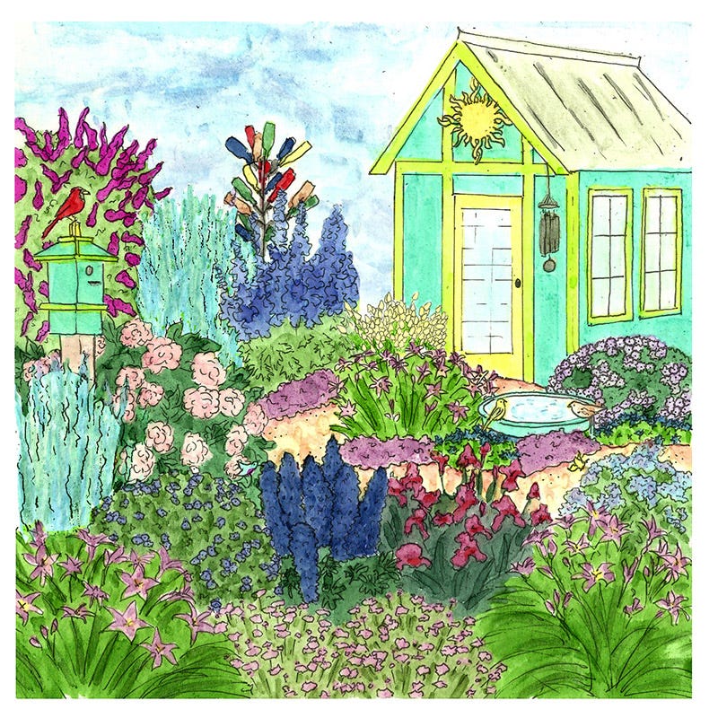 Whimsical Pre-Planned Garden