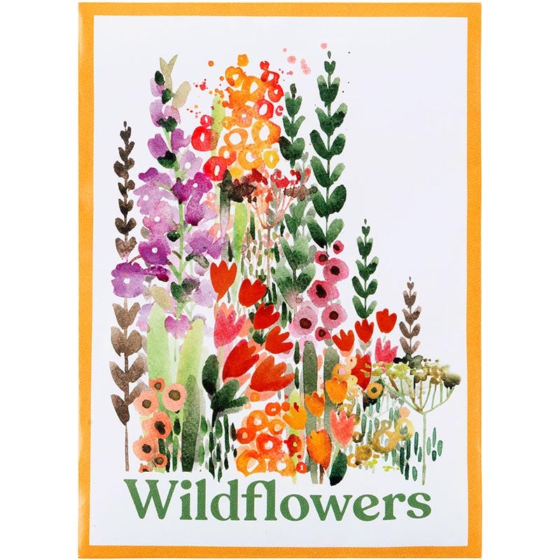 Wildflower Watercolor Seed Packet, Seed Favors | American Meadows
